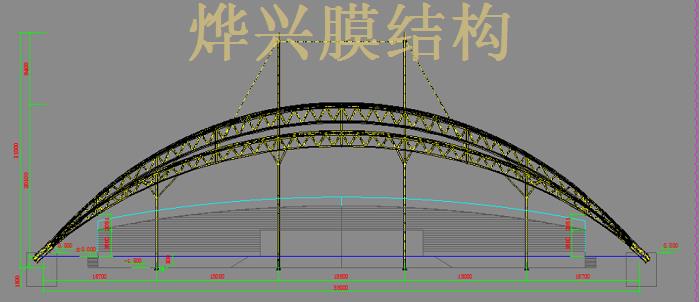 吉安學(xué)?？磁_(tái)膜結(jié)構(gòu)施工 (4)